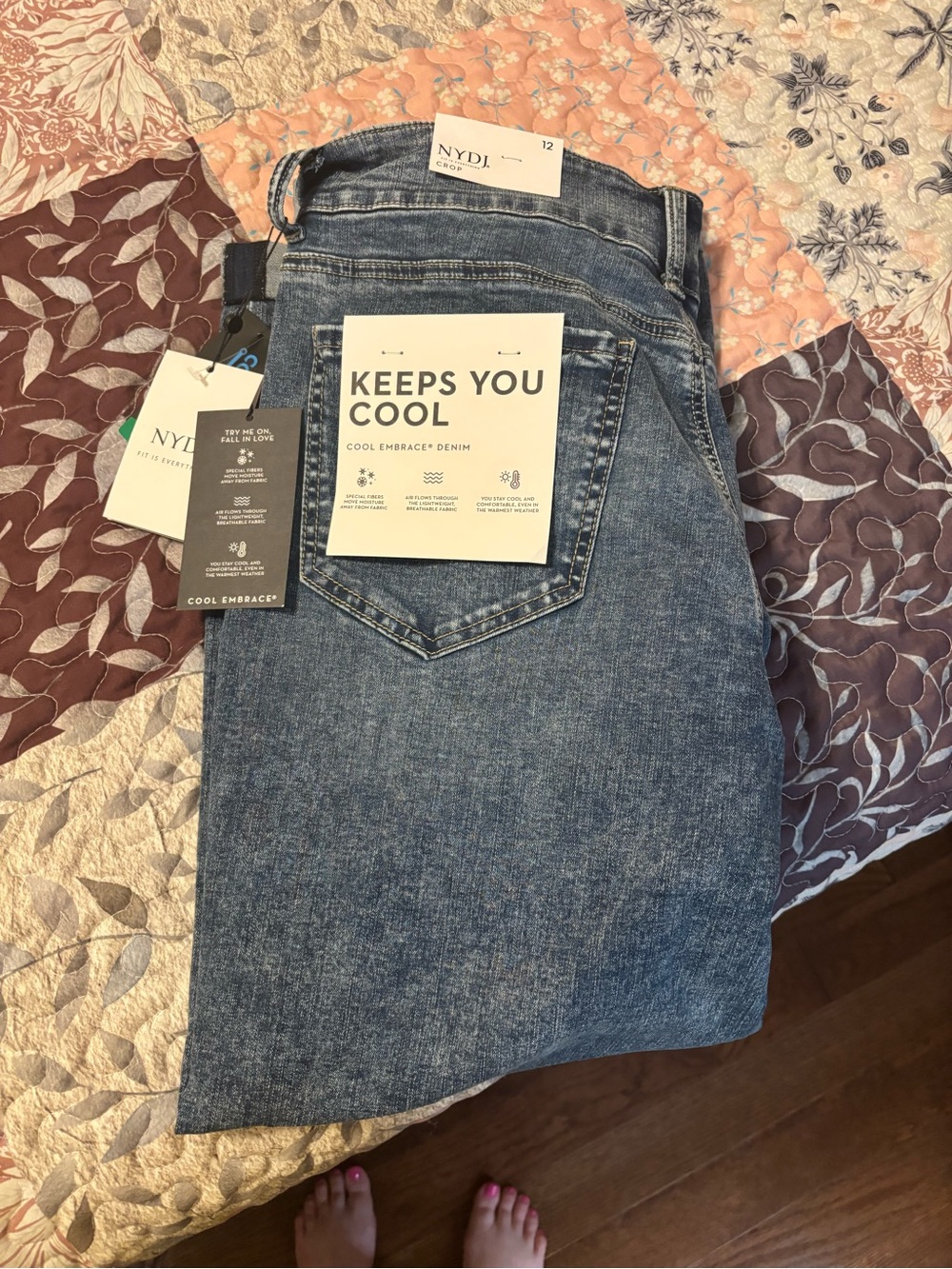 NYDJ Women’s Slim Straight Jeans - Light Blue Wash